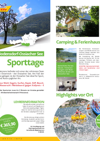 Das 5 Tagesprogramm Bodensdorf - Ossiacher See